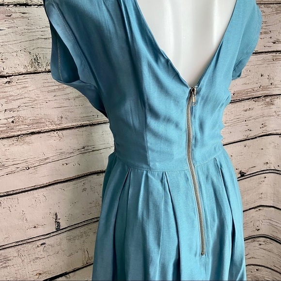 NWT Louche green/teal sleeveless dress - Picture 3 of 5